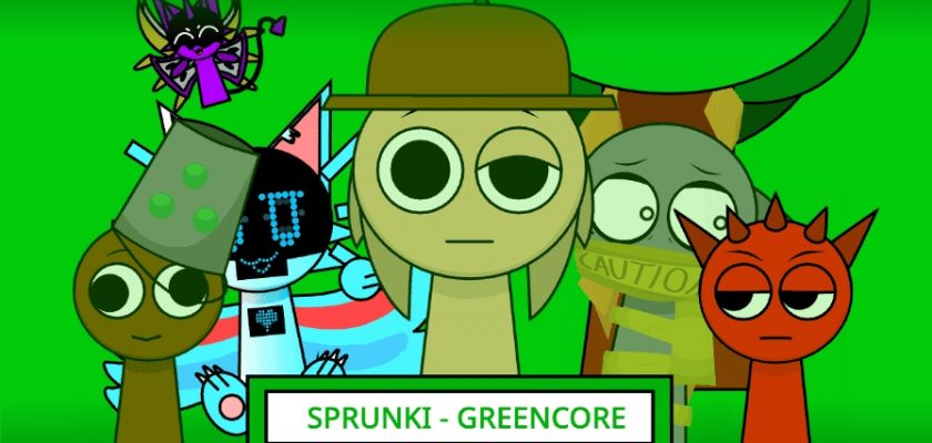 Игра спрунки, мод Sprunki GreenCore Edition