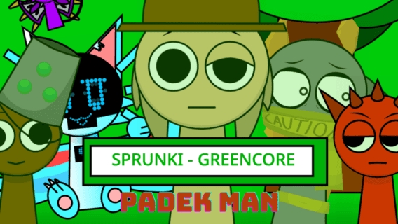 Игра спрунки, мод Sprunki Greencore: Padek Man