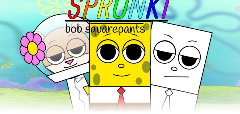 Игра спрунки, мод Sprunki Bob Squarepants