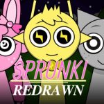 Игра спрунки, мод Sprunki Night Time Redrawn