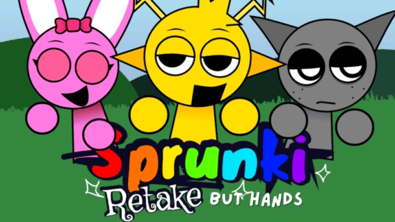 Игра спрунки, мод Sprunki Retake But Hands