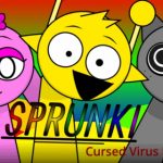 Игра спрунки, мод Sprunki Cursed Virus Edition