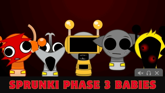 Игра спрунки, мод Sprunki Phase 3 Babies