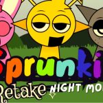 Игра спрунки, мод Sprunki Retake: Night e