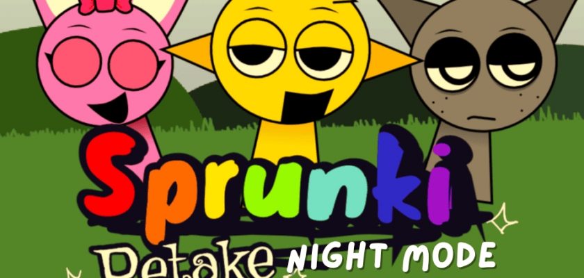 Игра спрунки, мод Sprunki Retake: Night e