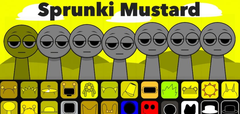 Игра спрунки, мод Sprunki Mustard v2