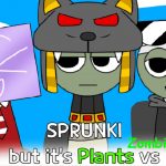 Игра спрунки, мод Sprunki PvZ (Plant vs Zombies)