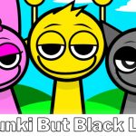 Игра спрунки, мод Sprunki But Black Lines