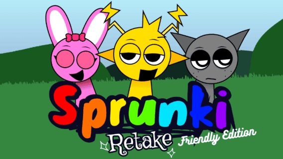 Игра спрунки, мод Sprunki Retake: Friendly Edition