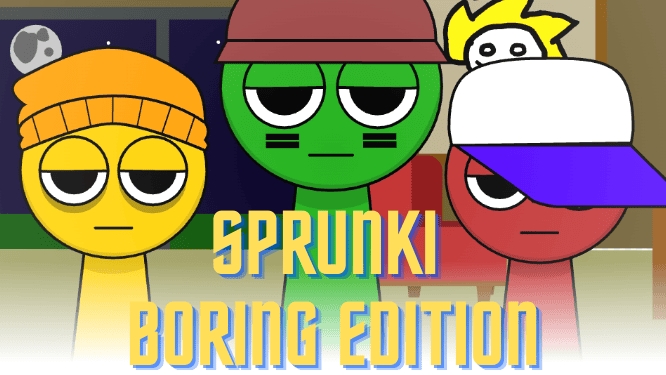 Игра спрунки, мод Sprunki: Boring Edition