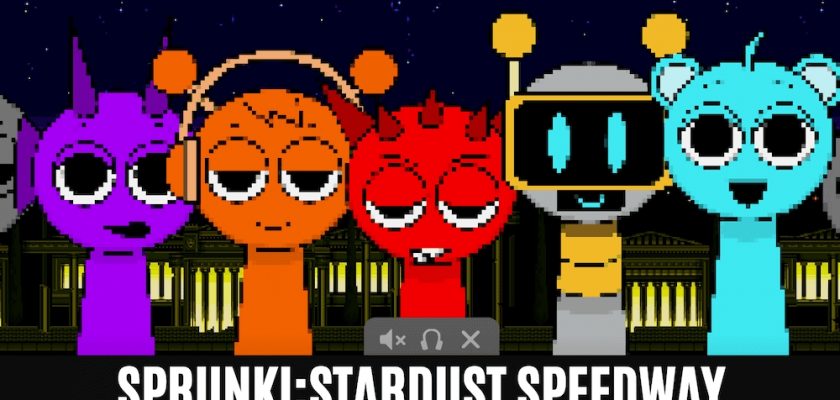 Игра спрунки, мод Sprunki: Stardust Speedway