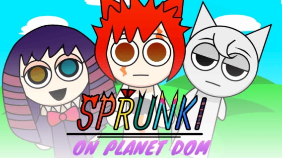 Игра спрунки, мод Sprunki On Planet Dom