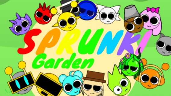 Игра спрунки, мод Sprunki Garden (Interactive)